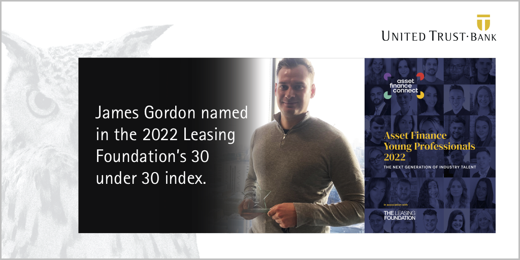 United Trust Bank’s James Gordon included in the 2022 Leasing Foundation 30 under 30 Index