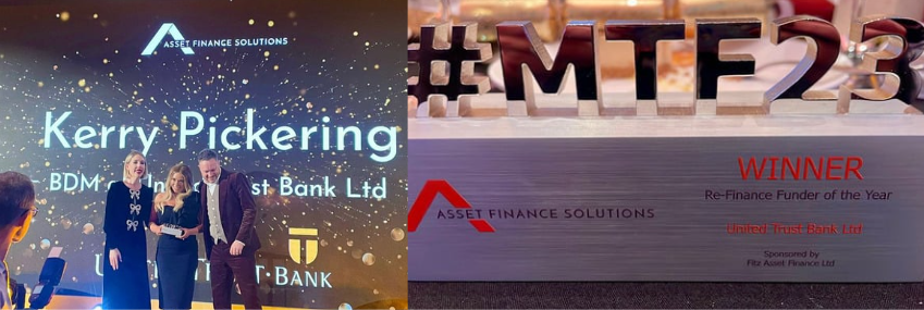 United Trust Bank Win Two Top Awards at the Asset Finance Solutions Funder Awards 2023